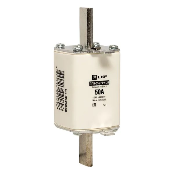 EKF Fuse Link PPN-35 250A Size 1 - Insulated Metal Clamps - White