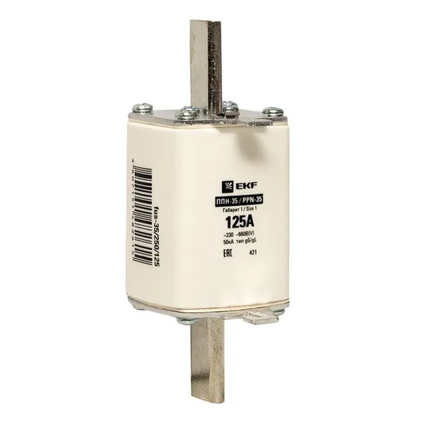 EKF Fuse Insert PPN-35 250A Size 1 - Insulated, White