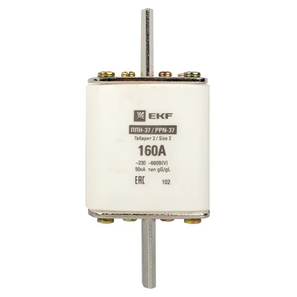 EKF Fuse Link PPN-37 400A Size 2 - Insulated Metal Grips, White 3