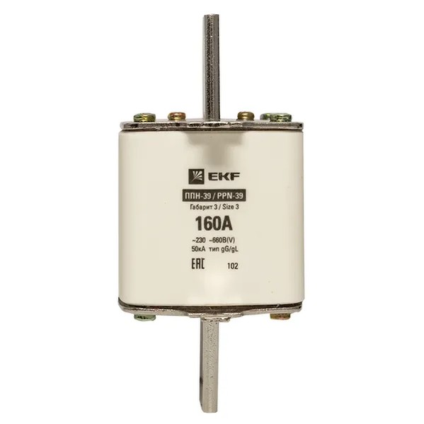 EKF Fuse Link PPN-39 630/160A Size 3 - Metal & Silver