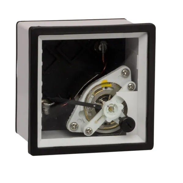 EKF Analog Ammeter 72x72mm Soft Magnetic Iron Black