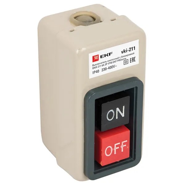 EKF Button Switch VKI-211 Metal Black