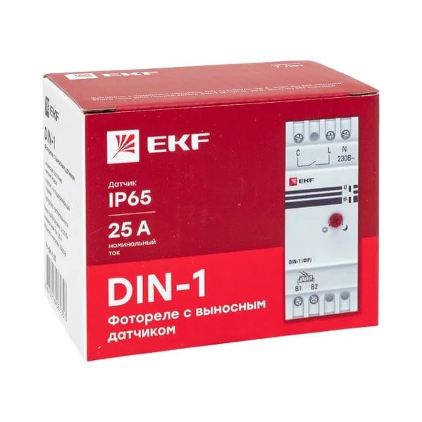 EKF Photo Relay DIN Rail 25A Black 7