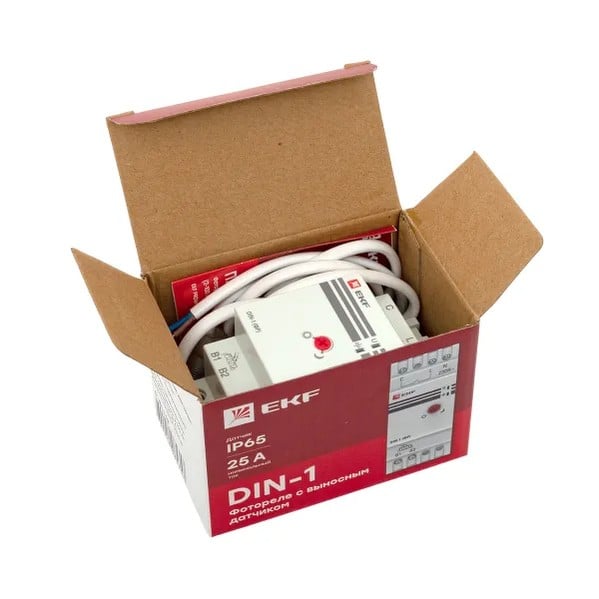 EKF Photo Relay DIN Rail 25A Black 9