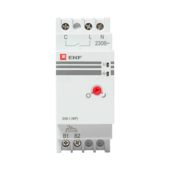 EKF Photo Relay DIN Rail 25A Black 12