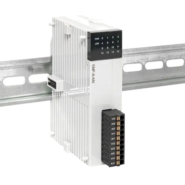 EKF Analog Input Module 4AI - Durable Plastic - Black 6