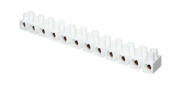 EKF Terminal Block White Polyethylene & Polystyrol
