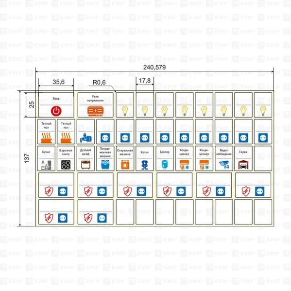EKF Modular Sticker Set Medium - Adhesive Film - White 3