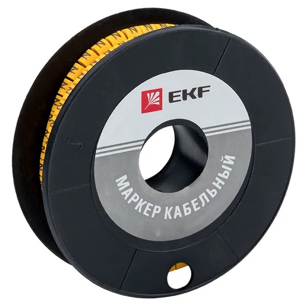 EKF Cable Marker Yellow Plastic 1