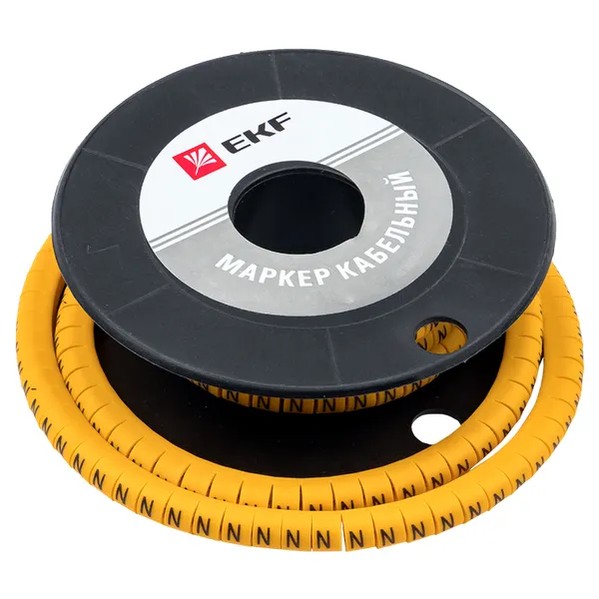 EKF Cable Marker Yellow Plastic 3