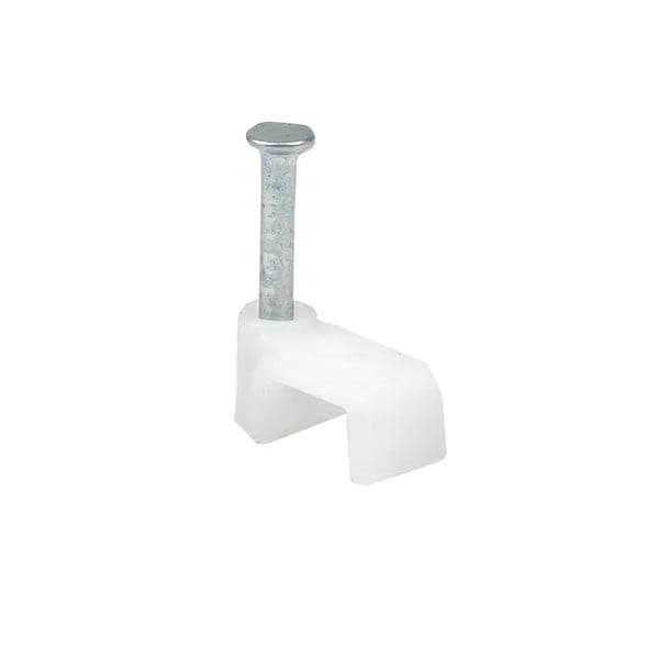 EKF Fastening Staple Plastic White