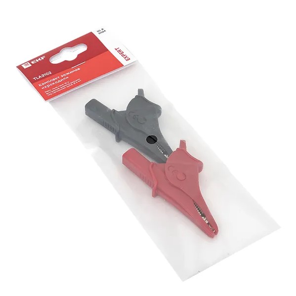EKF Alligator Clips Set - Expert Series - Durable & Red