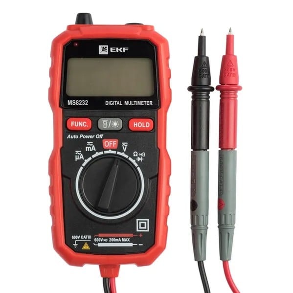 EKF Digital Multimeter MS8232 - Plastic - Black