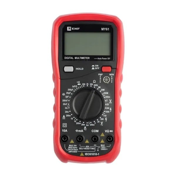 EKF Digital Multimeter MY61 - Expert Series - Durable Plastic - Black 1