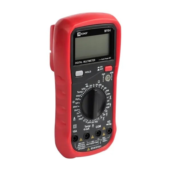 EKF Digital Multimeter MY64 Expert - Durable Plastic & Black 1