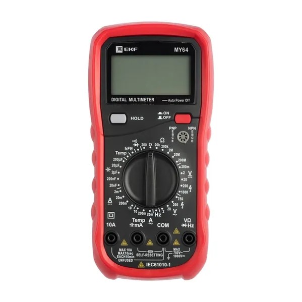 EKF Digital Multimeter MY64 Expert - Durable Plastic & Black 2