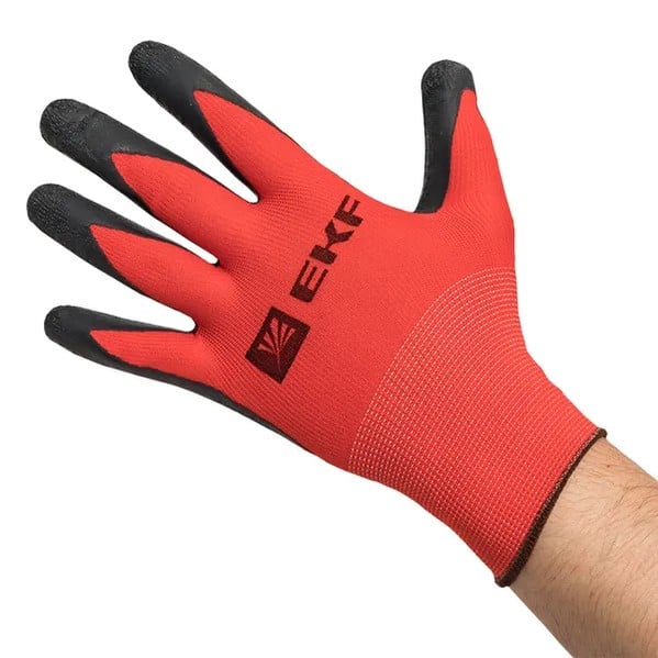 EKF Gloves Polyester Red