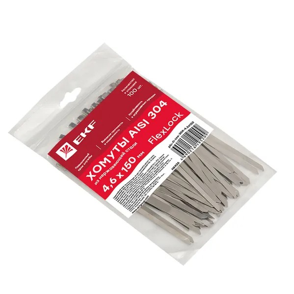 EKF Cable Tie Stainless Steel 304 - Silver