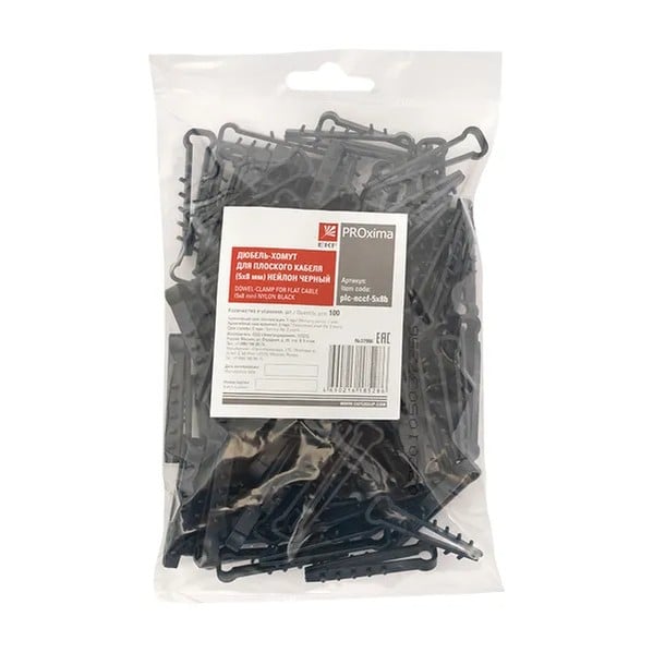 EKF Dowel-Cable Tie Polyamide Black 2