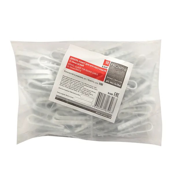 EKF Plastic Anchor-Cable Tie White