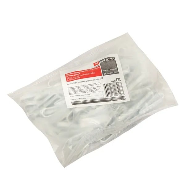 EKF Plastic Anchor-Cable Tie White 3