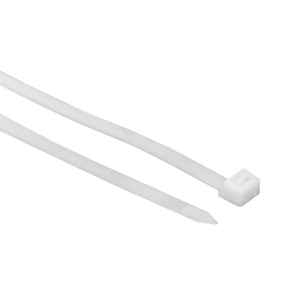 EKF Nylon Cable Tie White 7.2mm 1