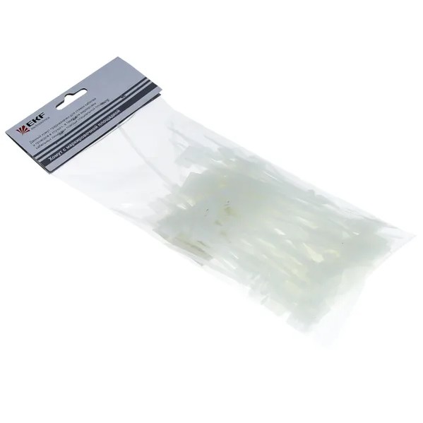 EKF Nylon Cable Tie White 2.5mm x 110mm 2