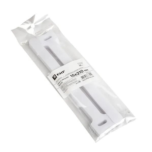 EKF Hook and Loop Cable Tie - Plastic & White 3