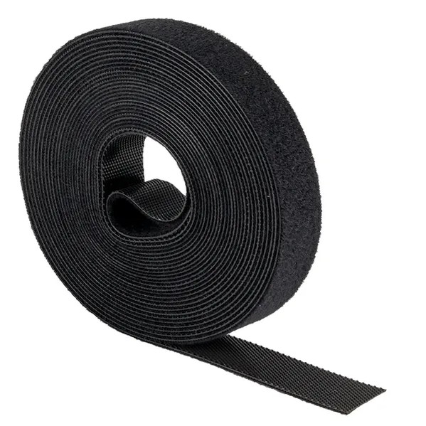 EKF Hook and Loop Cable Tie Black Polyamide 1