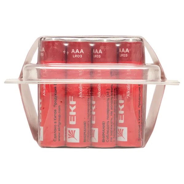 EKF Alkaline Battery AAA (LR03) Plastic Box - 24 pcs - Black 5