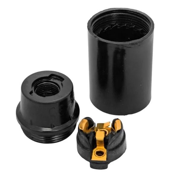 EKF Pendant Lamp Holder E14 Black 2