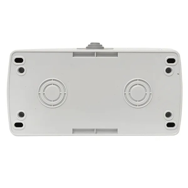 EKF Murmansk Socket 2-Gang Gray Plastic 5