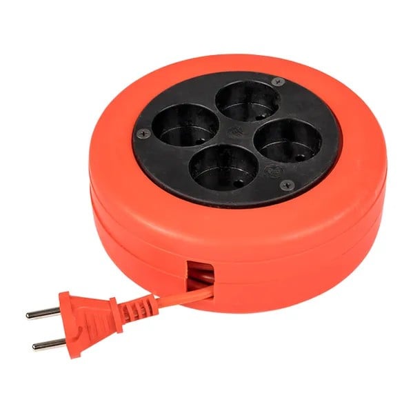 EKF Extension Reel Plastic Black 2