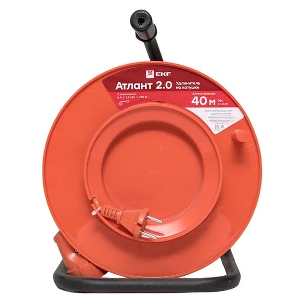 EKF Extension Reel Atlant 2.0 Plastic White 4