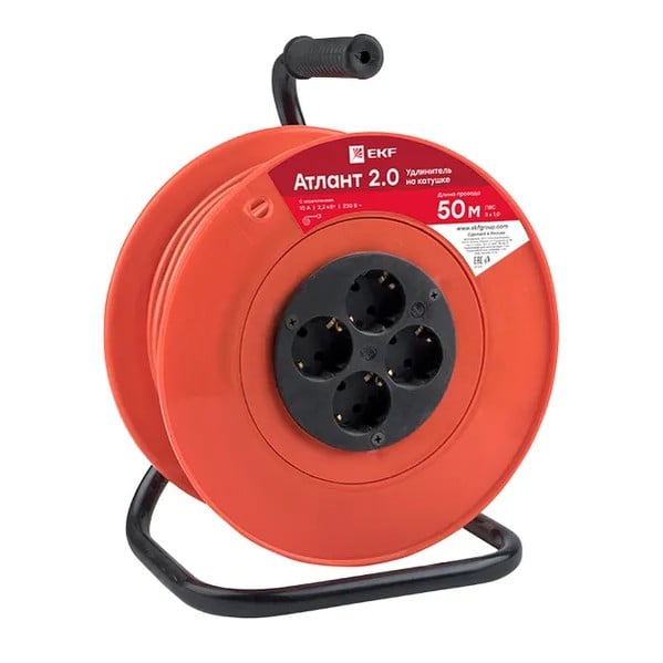 EKF Extension Reel Atlant 2.0 - Plastic - Black 5