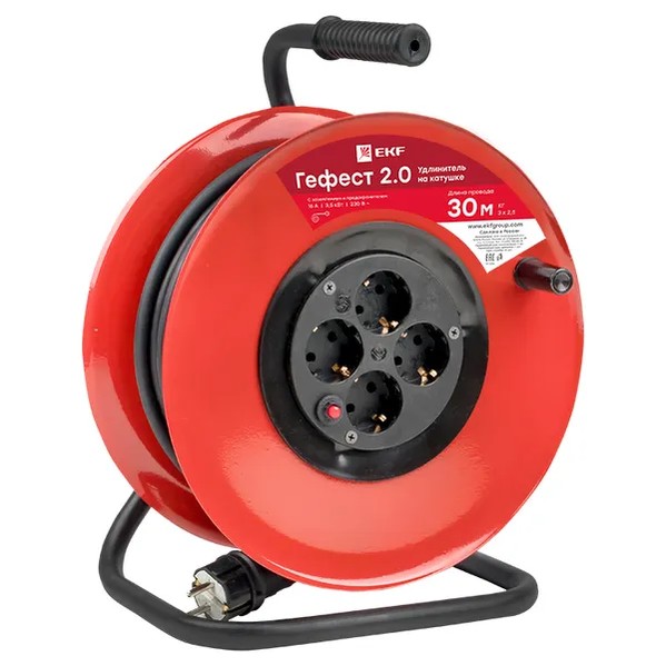 ekf Extension Reel Gefest 2.0 Rubber Black 4