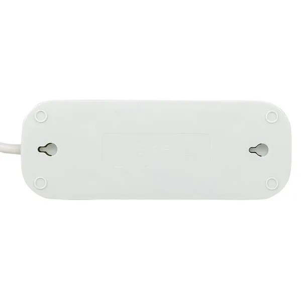 EKF Extension Cord White Thermoplastic 4