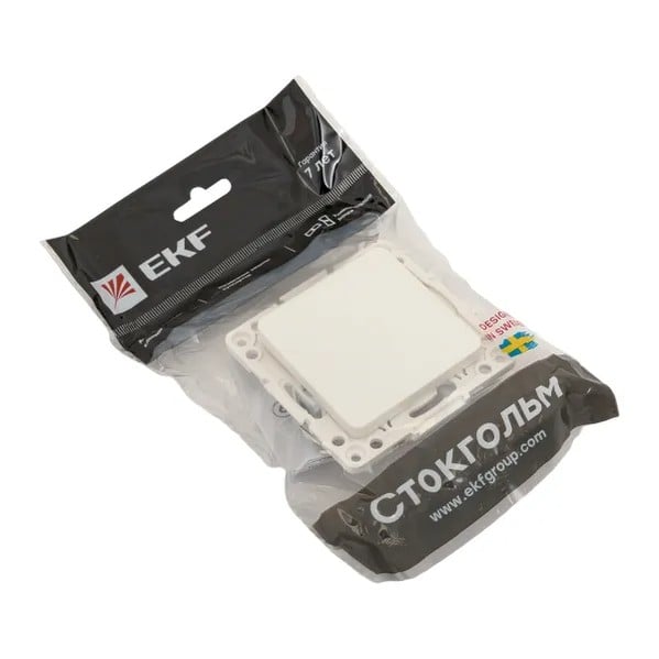 EKF Stockholm Single-Key Switch Polycarbonate White 1