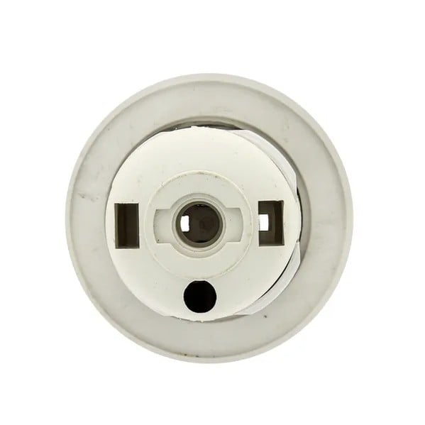 EKF E27 Socket White Heat-Resistant Plastic