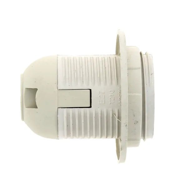EKF E27 Socket White Heat-Resistant Plastic 3