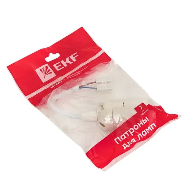 EKF Suspended Socket White Plastic 4