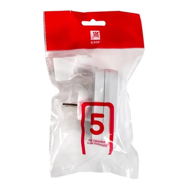 EKF Splitter 2 Sockets Plastic White 1