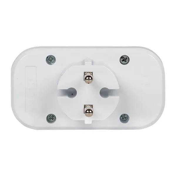 EKF Splitter 2 Sockets Plastic White 5