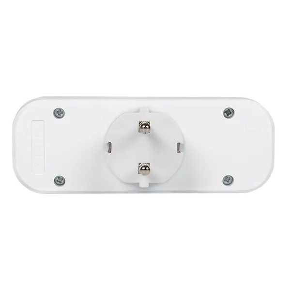 EKF Splitter 3 Sockets White Plastic