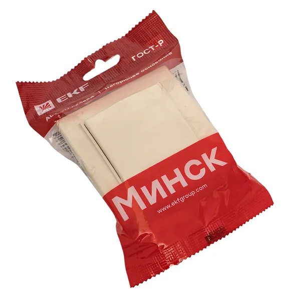 EKF Socket 1-Gang Flush-Mounted Beige Thermoplastic 1