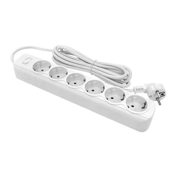 EKF Power Strip Thermoplastic White 5