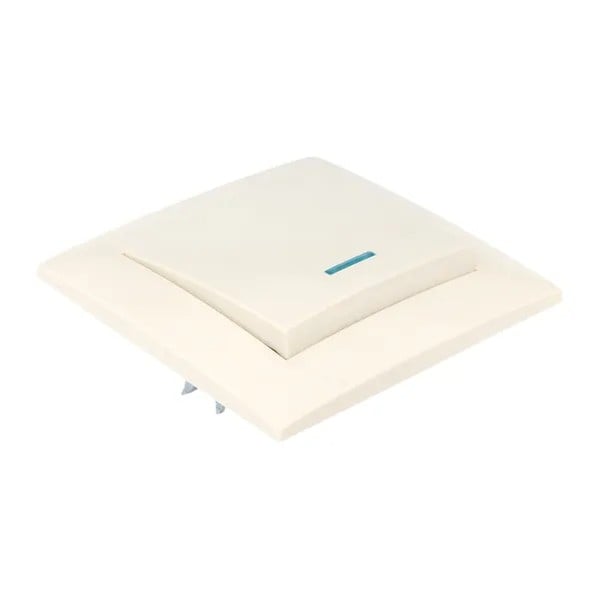 EKF Valencia Switch 1-key 10A Cream - Plastic 1