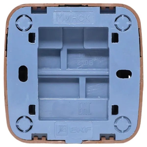 EKF Switch Dark Wood Plastic 6