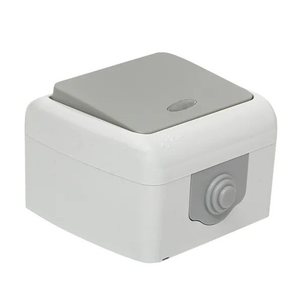 EKF Switch Murmansk 1-Key Grey Plastic 1