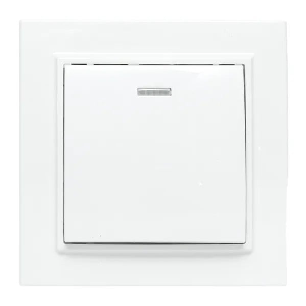 EKF Minsk Switch 1-key Plastic White